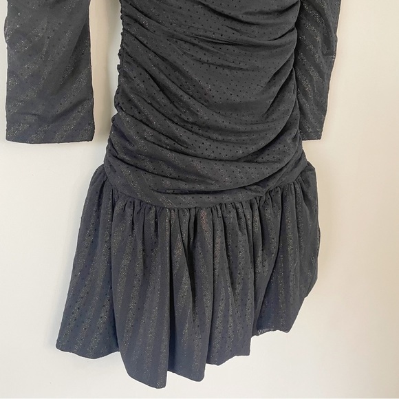 Maje Ralone Polka Dot Mesh Mini Dress Black - Picture 9 of 16